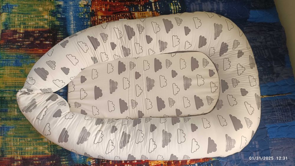 Гнездо за бебе от мемори пяна 45х70 х10