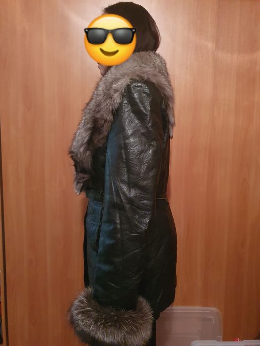 куртка кожаная зимняя