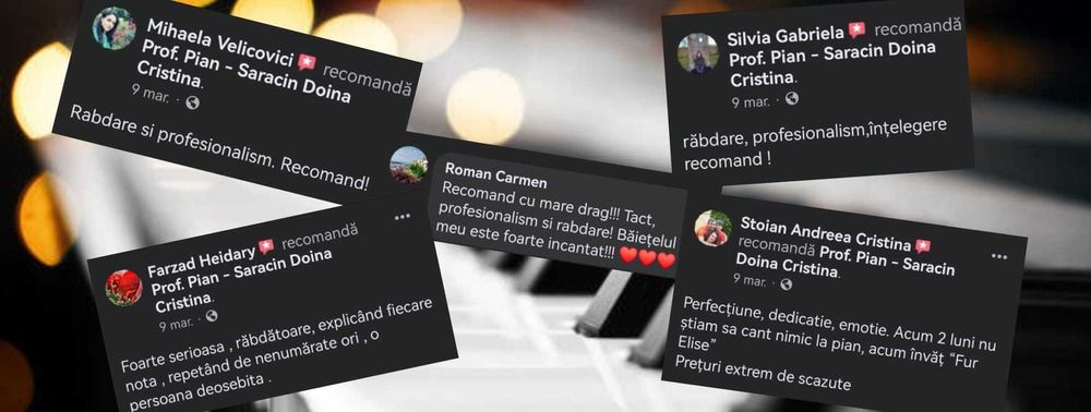 Lecții de pian pentru toate vârstele