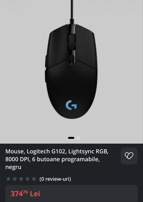 Mouse  logitech g102 gaming