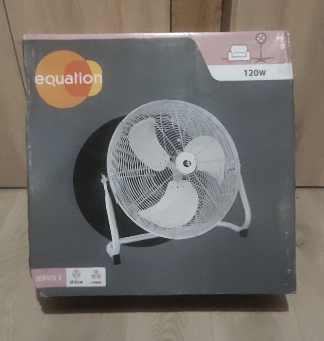 Ventilator industrial de podea - Equation Jervis 3, 120 W nou