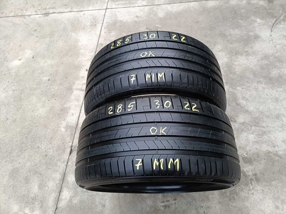 Doua anvelope vara 285 30 22 pirelli p zero pncs profil 7 mm