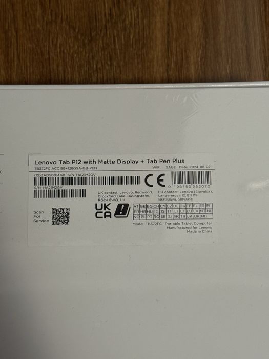Tableta lenovo tab p12 12.7” cu pen 4/128 SIGILAT