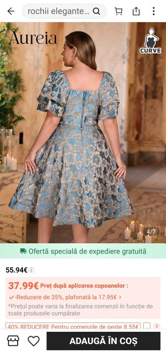 Rochie din jacard noua marimea 48