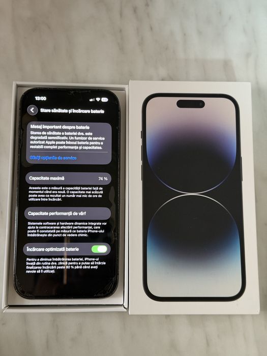 Iphone 14 Pro 74% baterie