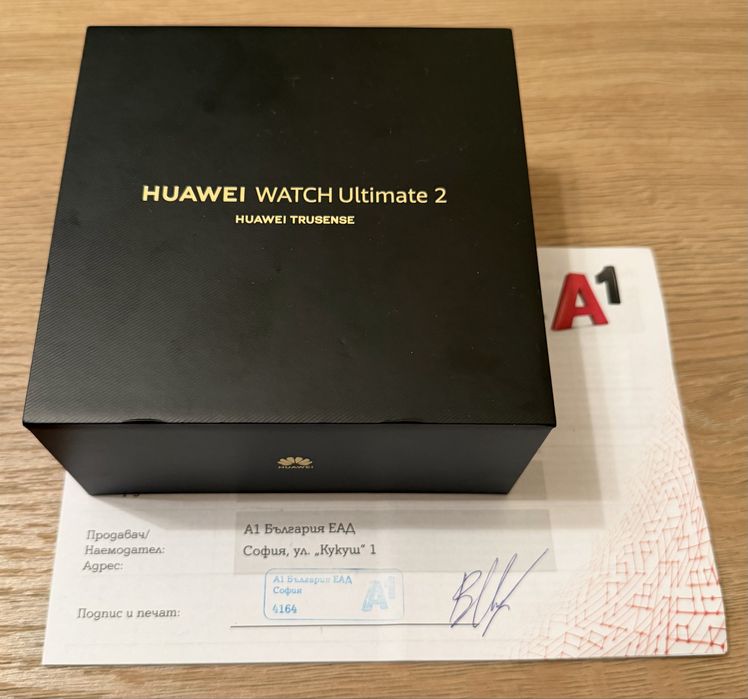 КАТО НОВ Huawei Watch Ultimate 24м. ГАРАНЦИЯ
