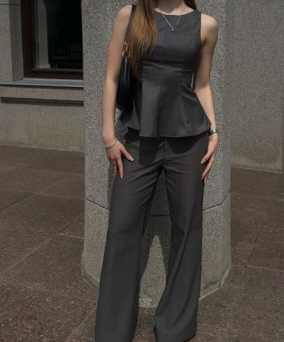 Комплект 2 части сиво