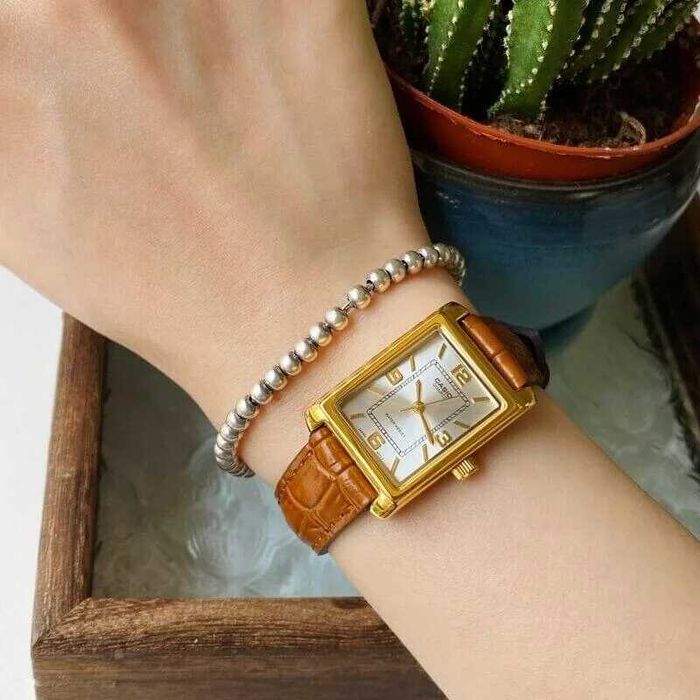 Нов дамски часовник Casio LTP-1234PGL-7AEG - гаранция