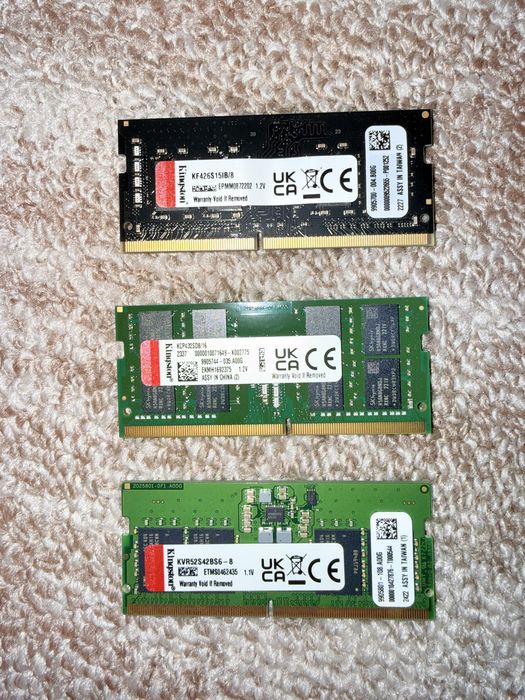 Memorii RAM Kingston DDR4 SODIMM-3 modele diferite