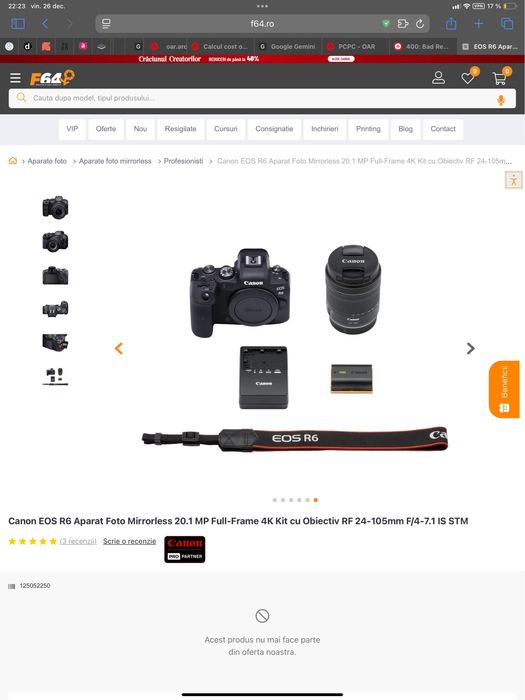 Obiectiv canon rf 24-105 f4-7.1 IS STM