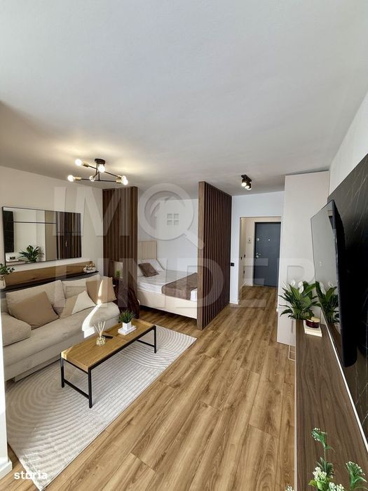 Garsonieră renovată, mobilată nou, etaj 7/10 – Gheorgheni, str. Detuna
