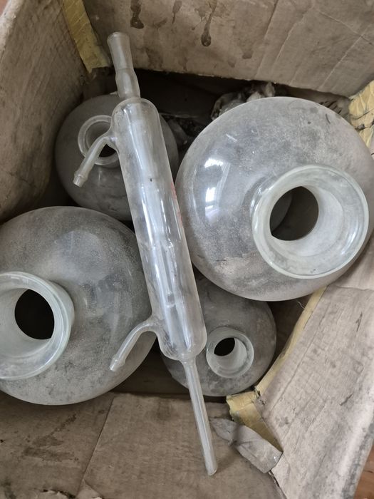 Дистиллятор стеклянный с колбами СССР