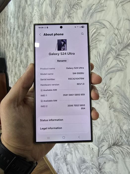 Samsung S24 Ultra  America 12/256g sotiladi