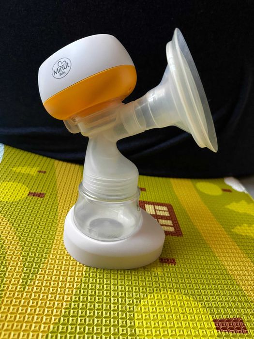 Pompa san electrica Minut Baby cu biberon, acumulator si cablu USB