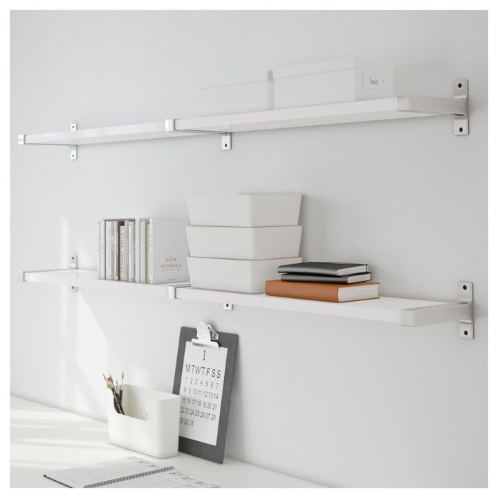 IKEA рафт 119х28 см EKBY JĂRPEN, чисто нов, бял