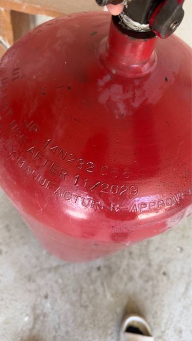 Газ балон дамасдан ечиб олинган