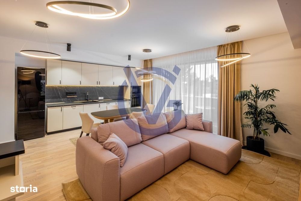 COMISION 0%! Impecabil! 4 cam mobilate modern & lux, 123mp, prima inch