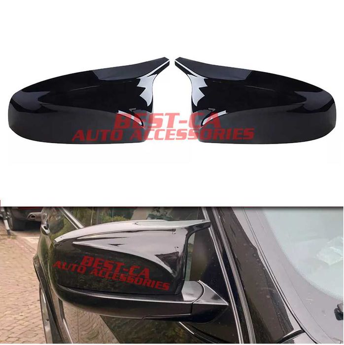 Capace oglinzi Batman M Style negru lucios ornamente BMW X5 E70 X6 E71