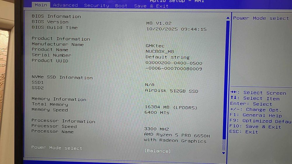 Mini pc ,GMKtec m8 cu AMD Ryzen 5 PRO 6650H , 16 gb ddr5 , 512 ssd
