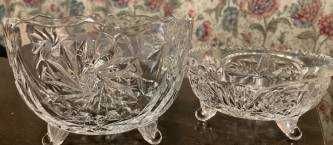 Кристална ваза,  кристална купа, стъклена ваза