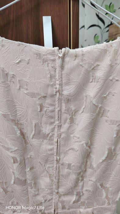 Rochie scurtă roz pudrat  H&M ,mărimea XS