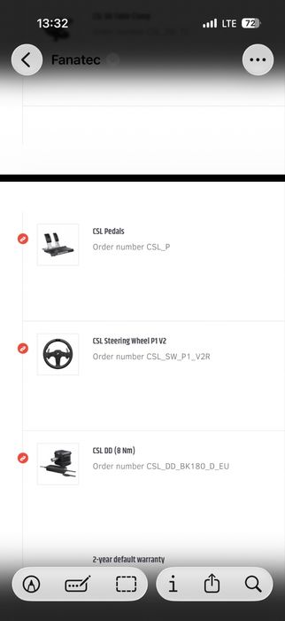 Fanatec bundle Volan + 8nm kit + 3 pedale s