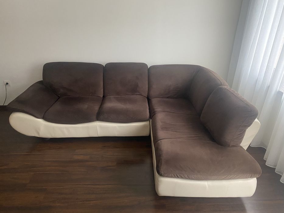 Ъглов диван, без функция сън, използван, но запазен