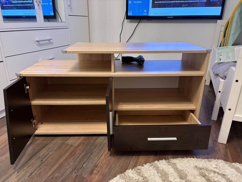 ТВ модул , дъб сонома + венге