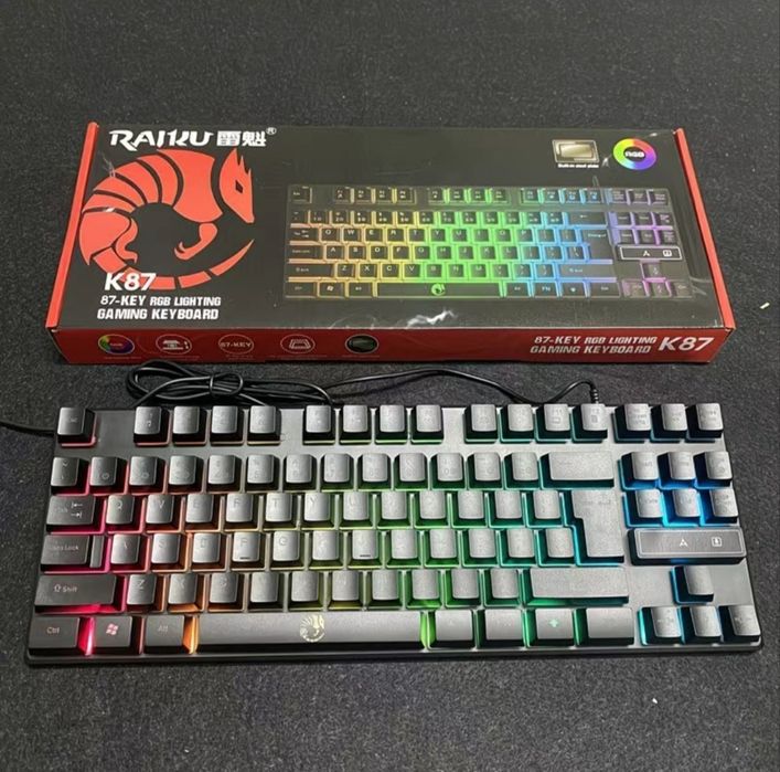 Klaviatura gamerlar uchun rgb 87 tugmali