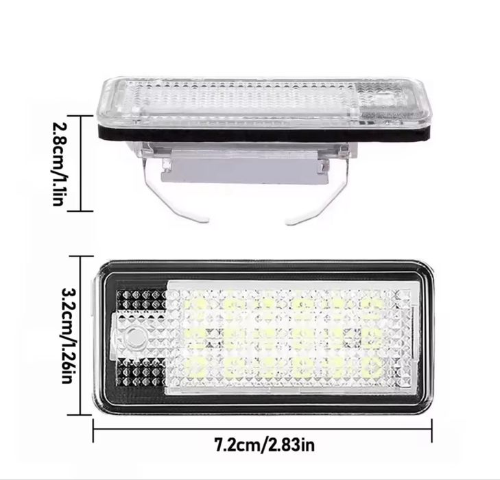 Нови диодни LED плафони за Audi A3 8p a4 a6 S6 a8 RS4 Q7 4L 4M