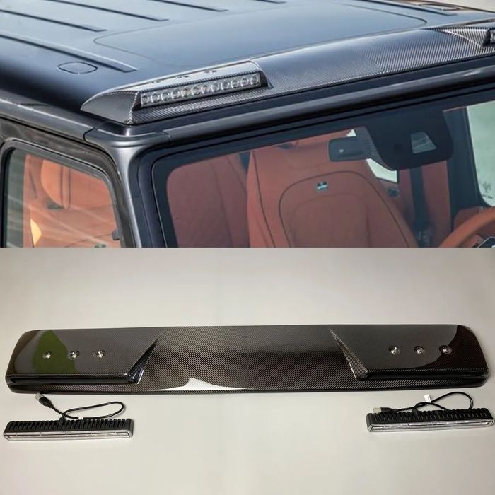 W464 CARBON Brabus спойлер таван LED преден капак капак резервна  гум