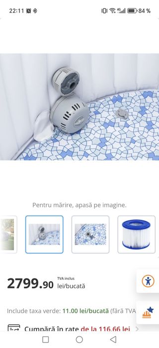 Jacuzzi piscină cu hidromasaj Lay Z SPA Miami  4 persoane 180 cm