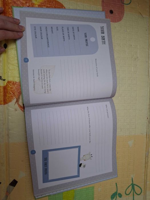 Albumul bebelusului engleza 96 pag album bebe jurnal