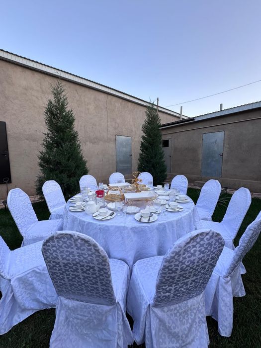 Аренда прокат стол стулья посудасымен, юрта, беташарға, арка  доставка