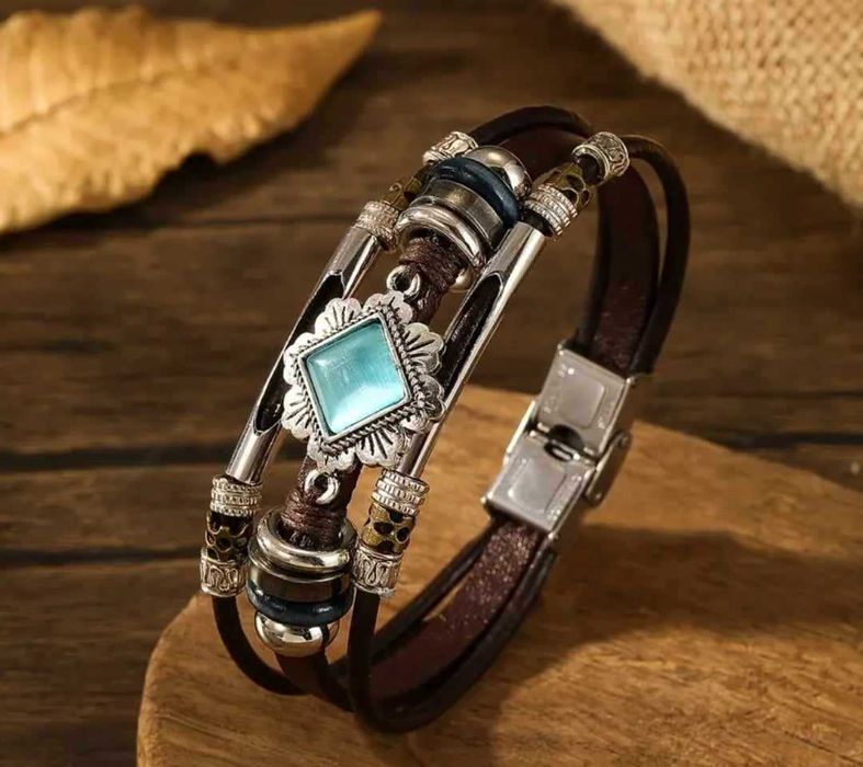 Дамски и мъжки гривни от PU кожа, различни видове,колиета с бухал