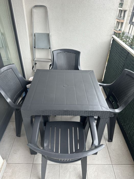 Set masa cu 4 scaune pentru balcon/terasa