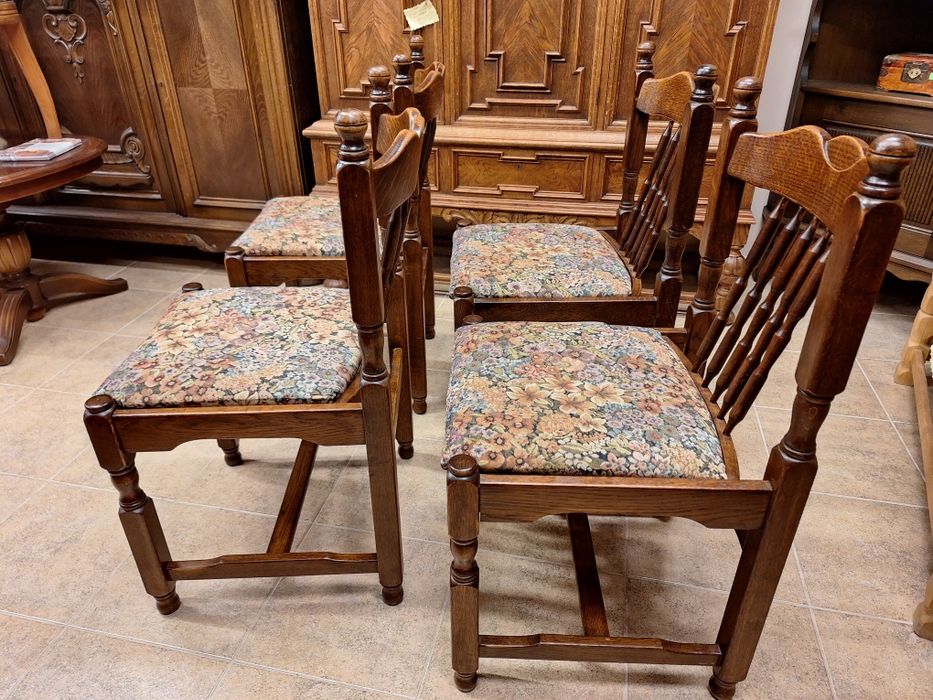 Дъбови столове за трапезария к  - т 4 броя