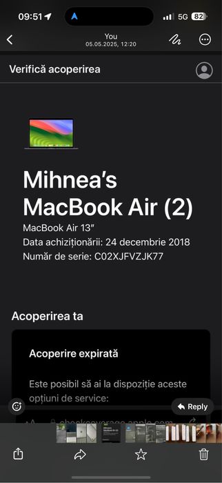 Macbook air 13 inch 8 Ram 128 Gb