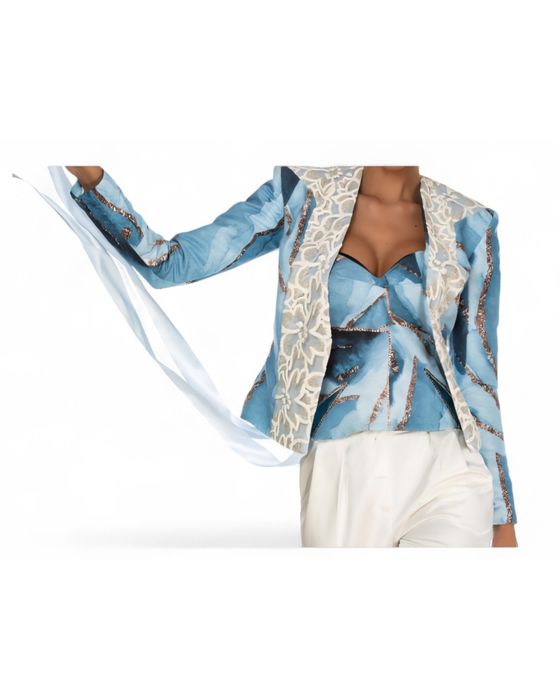 Sacou albastru Iselin Dimitri, S (36)