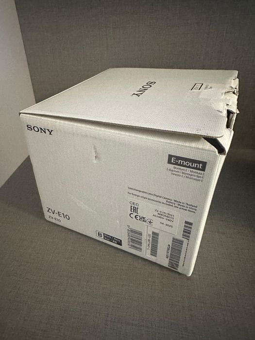Sony Alpha ZV-E10, 24.2MP, 4K Negru