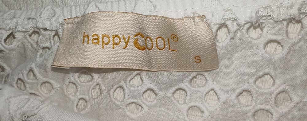 Rochie alba mărimea S de vara  cu nasturi, din bumbac, impecabila