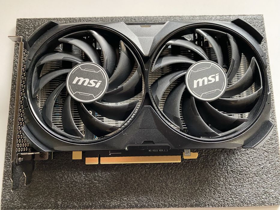 Видео карта с гаранция-RTX 4060 Ti MSI VENTUS 2x black 8GB