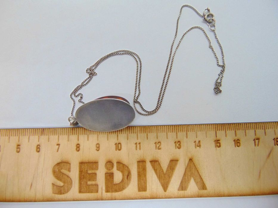 Lantisor si pandantiv din argint si chihlimbar