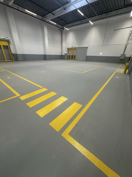 Pardoseala epoxidica industriala, trafic greu