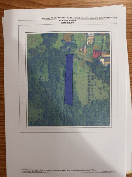 Se vinde teren in Golesti
