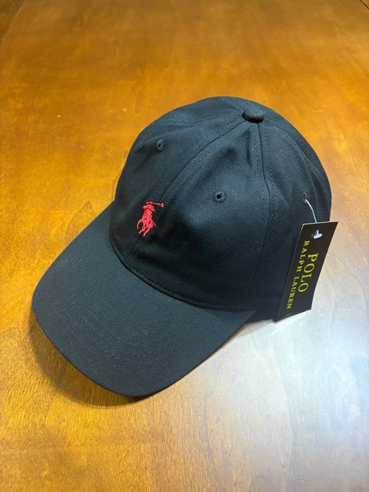 Șapcă Polo neagra negru roșu noua cu eticheta