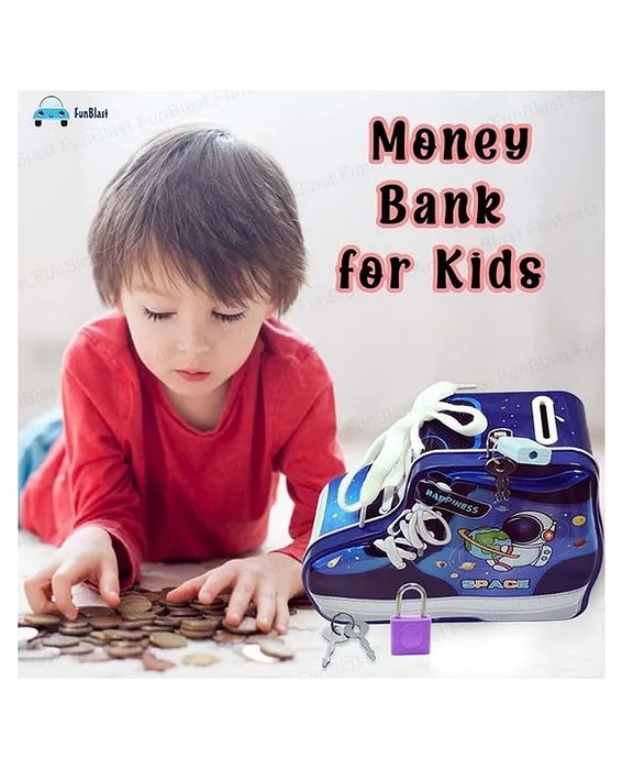 Копилка детская металлическая в виде кроссовка