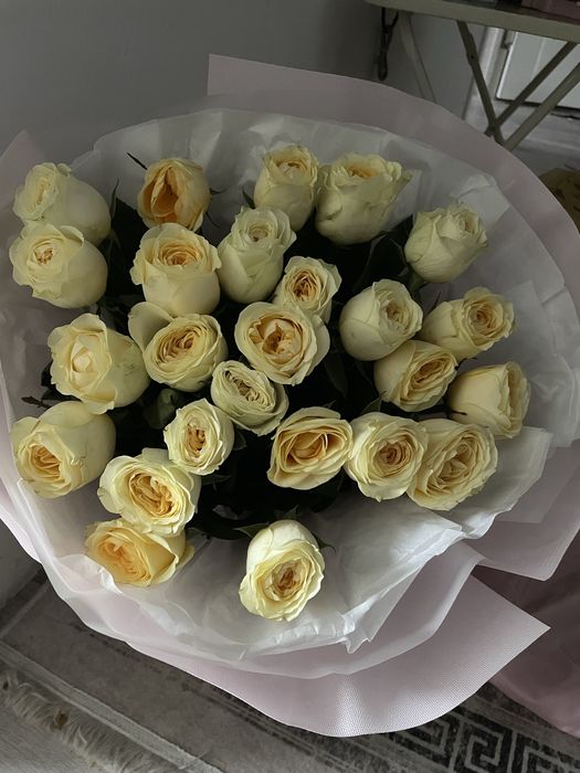 Цветы 25штук роза.