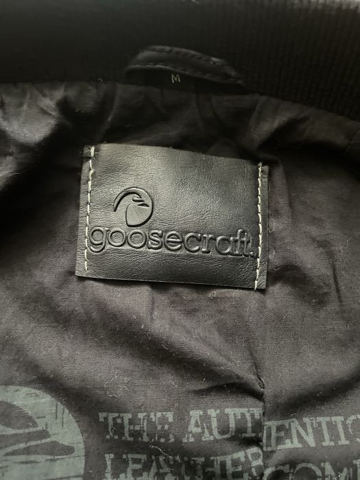 goosecraft  Bomber / мъжко кожено(естествена) яке/бомбър M