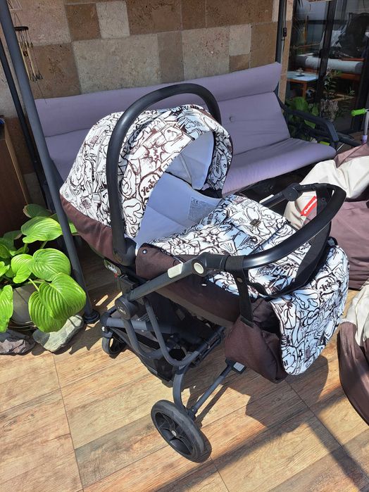 Количка САМ, 3 в 1 + дъждобран + чанта